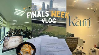 Finals vlog🎧cafe and library studying, presentations \u0026 UST Christmas lighting