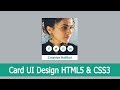 Card UI Design Hover Effects Using HTML5 AND CSS3 || Pure Css Tutorial