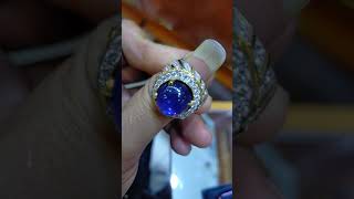 CINCIN BERLIAN PRIA BLUE SAPHIRE