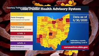 DeWine unveils system to show Ohio counties' COVID-19 levels