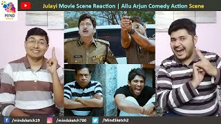 Julayi Movie Scene Reaction | Allu Arjun Comedy Action Scene Reaction