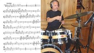 Drum Set Reading Part 4 - A Basic Swing Big Band Chart -Sax to the Max by Mike Lewis