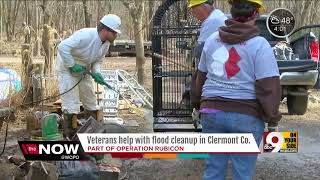 Veterans help with flood cleanup