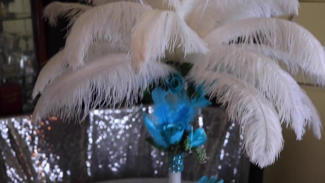 Diy Feather Centerpiece Youtube