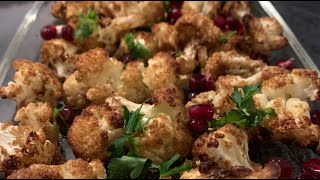 Easy Cauliflower Recipe! Roasted Mediterranean style and Vegan - 4 ingredients only! Episode 1