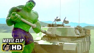 HULK (2003) Hulk Vs. Tanks Scene [HD] Marvel