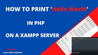 PHP Hello World in Xampp Server tutorial