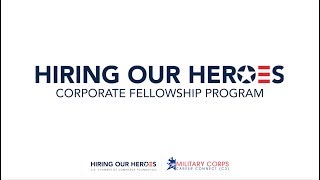 Hiring Our Heroes Corporate Fellowship Program-National Capital Region