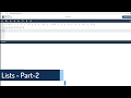PCAP - Programming Essentials in Python: Module 3 (Lists-part 2)