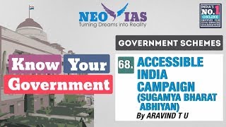 68. SUGAMYA BHARAT ABHIYAN (ACCESSIBLE INDIA CAMPAIGN) | GOVERNMENT SCHEMES | EKAM IAS