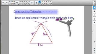 Constructing equilateral triangles and 60 degree angles