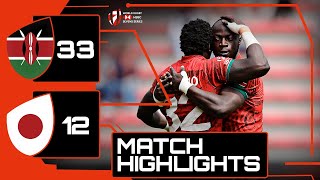 Kenyan POWER! | Kenya v Japan | HSBC France Sevens Rugby