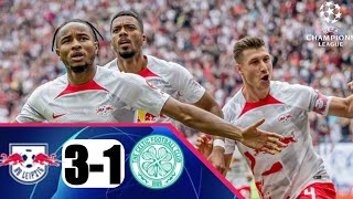 Rb Leipzig Vs Celtic 3-1 Goal & Match Highlights UEFA Champions League Group stage 2022HD