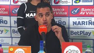 Rueda de prensa de Pasto tras su partido con Millonarios