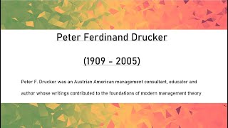 Peter Drucker | Management by Objectives | Six Major Contributions | Advantages | Disadvantages