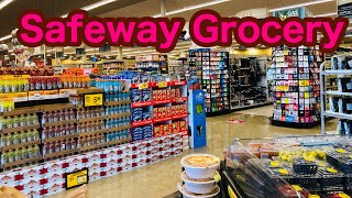 Grocery shopping at Safeway Store