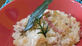 #RISOTTO CON #MELE E #SPECK #RICERECIPES #primopiatto #recipevideos