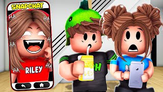 SHE CAN'T STOP LAUGHING On Roblox Snapchat..(Brookhaven)