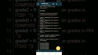Basic Grades Average Calculator in Python Tutorial