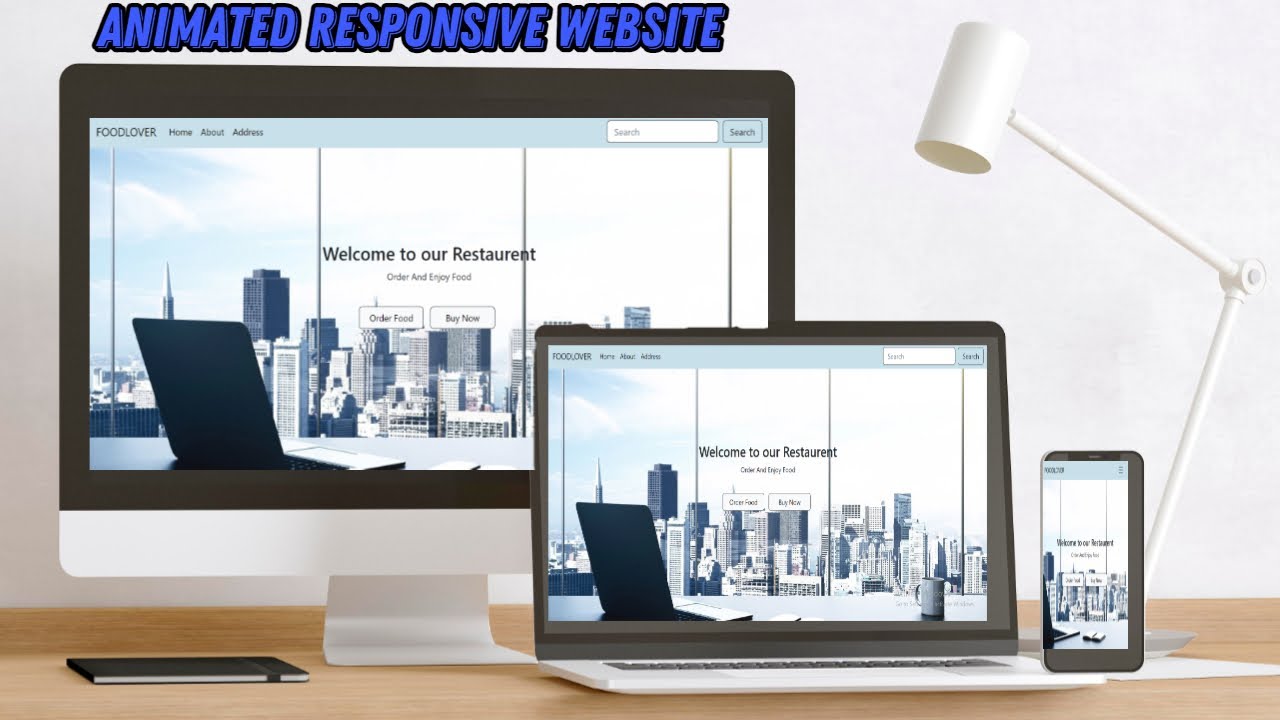 How To Make Responsive Animated Website Using BOOTSTRAP5 And CSS ...