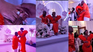 AMBERAY FULL BABY SHOWER AND WEDDING PROPOSAL VIDEO WITH A DIAMOND RING WORTH 500K