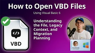 How to Open VBD Files (Visual Basic 6)