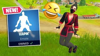 The NEW LEAPIN' Emote is TOXIC! (Fortnite Battle Royale)