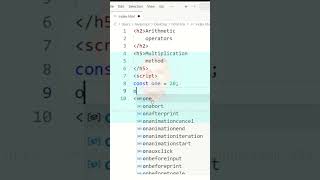 JavaScript Tutorial for Beginners / JavaScript learn /Arithmetic operators multiplication tag