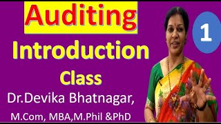 1. Auditing Subject - Introduction Class