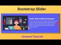 Carousel Slider Bootstrap 5 | Carousel tutorial | Webisite Slider