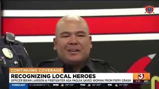 Val Vista and US60 Accident - MFMD Honors Fiery Crash Heroes