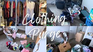 Winter Closet Clean-Out! Organizing Toddler \u0026 Adult Clothes + Donation Process