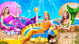 Rich vs Broke vs Giga Rich Mermaid | All the Types of Mermaids in Magic School