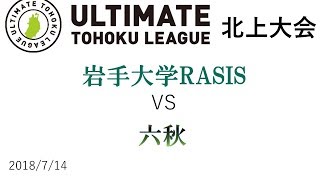 [東北リーグ  2018  北上大会] RASIS vs 六秋