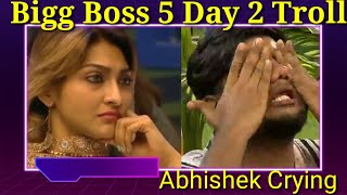 Bigg Boss 5 Tamil Day 2 Troll | Abhishek crying | Akshara | Rotten Eggs | Pavani