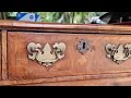 300 year old george 1st antique english walnut chest of 5 drawers circa 1715 introduction pt1