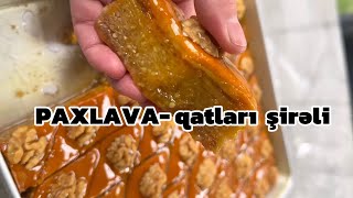 💯Paxlava resepti/Qatları tək-tək sayılan,içi şirəli Paxlava/Paxlava hazırlanması/Azerbaijani baklava