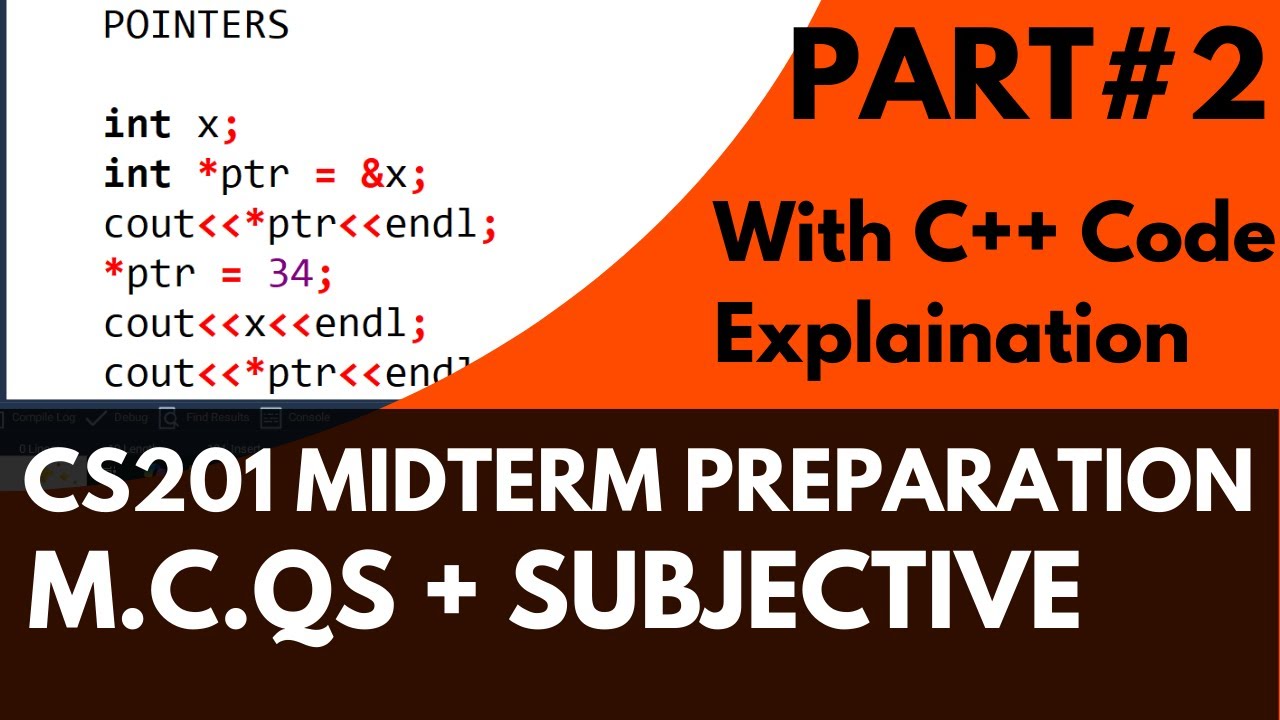 Cs201 Midterm Preparation 2025 Part 2 Youtube