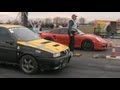 Alfa Romeo 155 Turbo Vs. Porsche 997 Turbo Drag Race