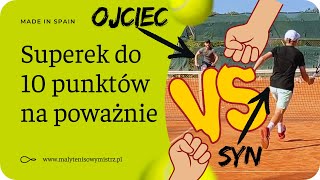 Gramy super tie-breaka na poważnie! Kto wygra? Pojedynek Ojciec 38 lat vs Syn prawie 14 lat 💪🏼🎾