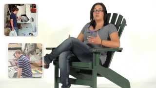 Breezesta's Maintenance Free Patio Furniture - The Forest Green Coastal Adirondack Chair