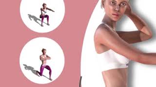 Female fitness women workout at home