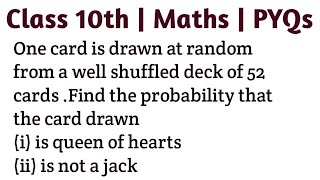 One card is drawn at random from a well shuffled deck of 52 cards .Find the probability that the ca