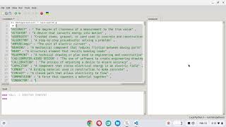 30 word dictionary using Python