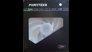 Phanteks F140SK PWM DRGB 3 pin SM JST Fan Review, Pt 1