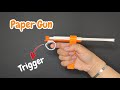 Gun origami || Making easy amazing paper gun that shoots