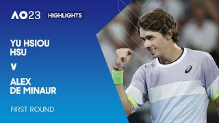 Yu Hsiou Hsu v Alex de Minaur Highlights | Australian Open 2023 First Round