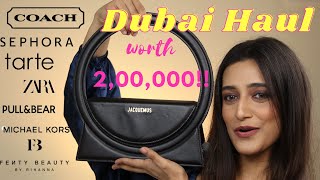 DUBAI HAUL | Jacquemeus, Coach, Micheal Kors, KVD, Sephora, Fenty \u0026 MORE!