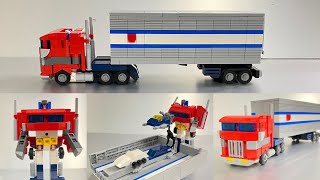 LEGO  Transformers  PRIME Convoy オプティマスプライム　コンボイ レゴ　トランスフォーマー  変形　ロボ　子供　人気　自作