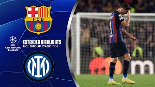 Barcelona vs. Inter Milan: Extended Highlights | UCL Group Stage MD 4 | CBS Sports Golazo